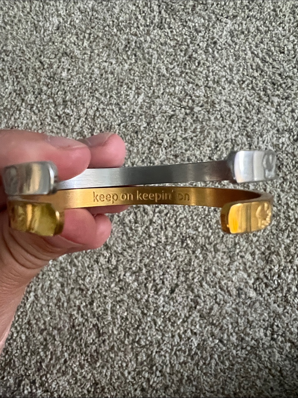 Elephant Engraved Bangles - Picture 3 of 6